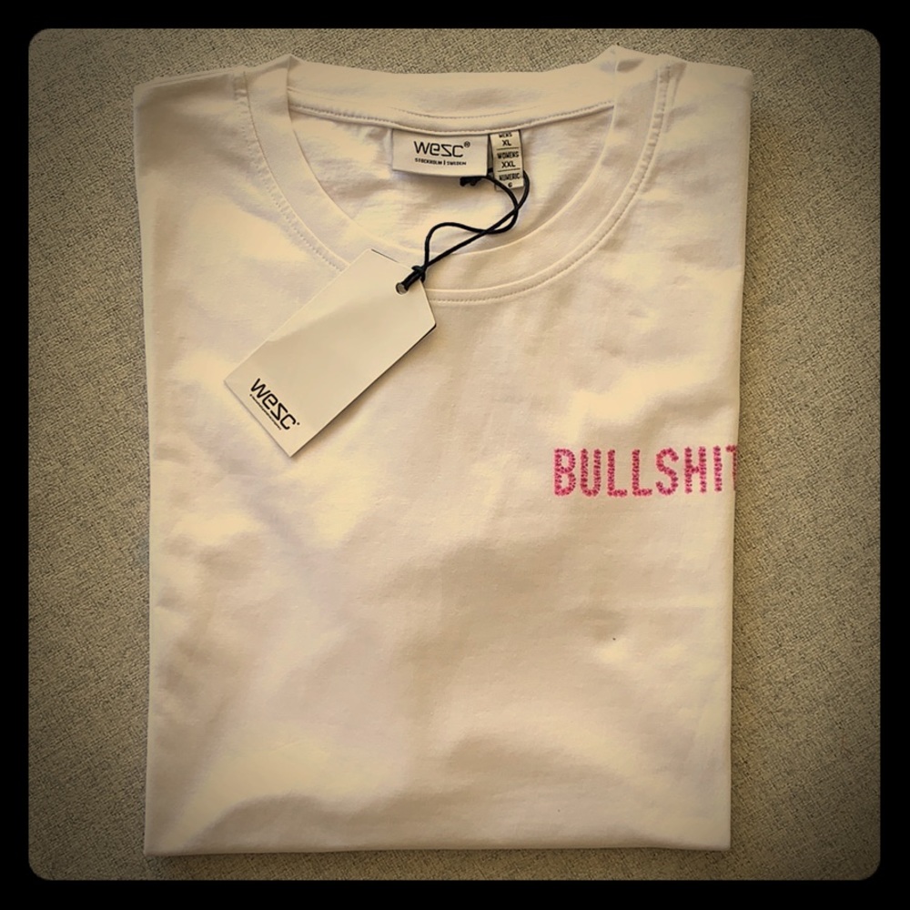 Wesc White unisex Tshirt Mens XL Ladies XXL